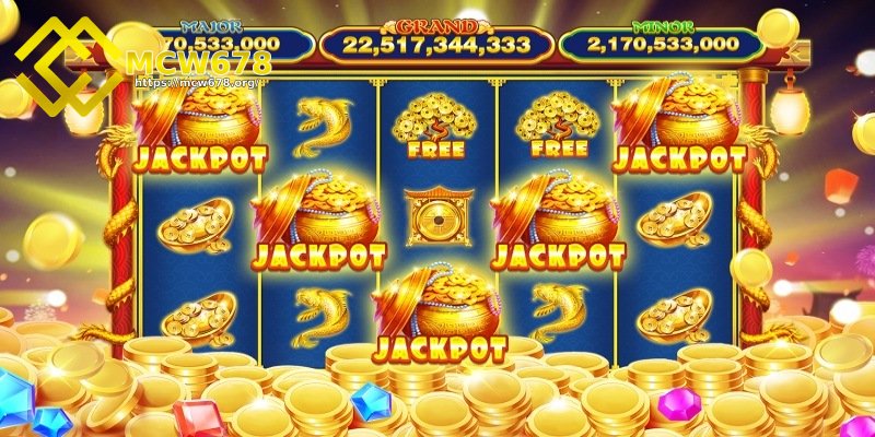 Jackpot may mắn trong slot game