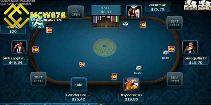 Các tổ hợp bài trong game poker